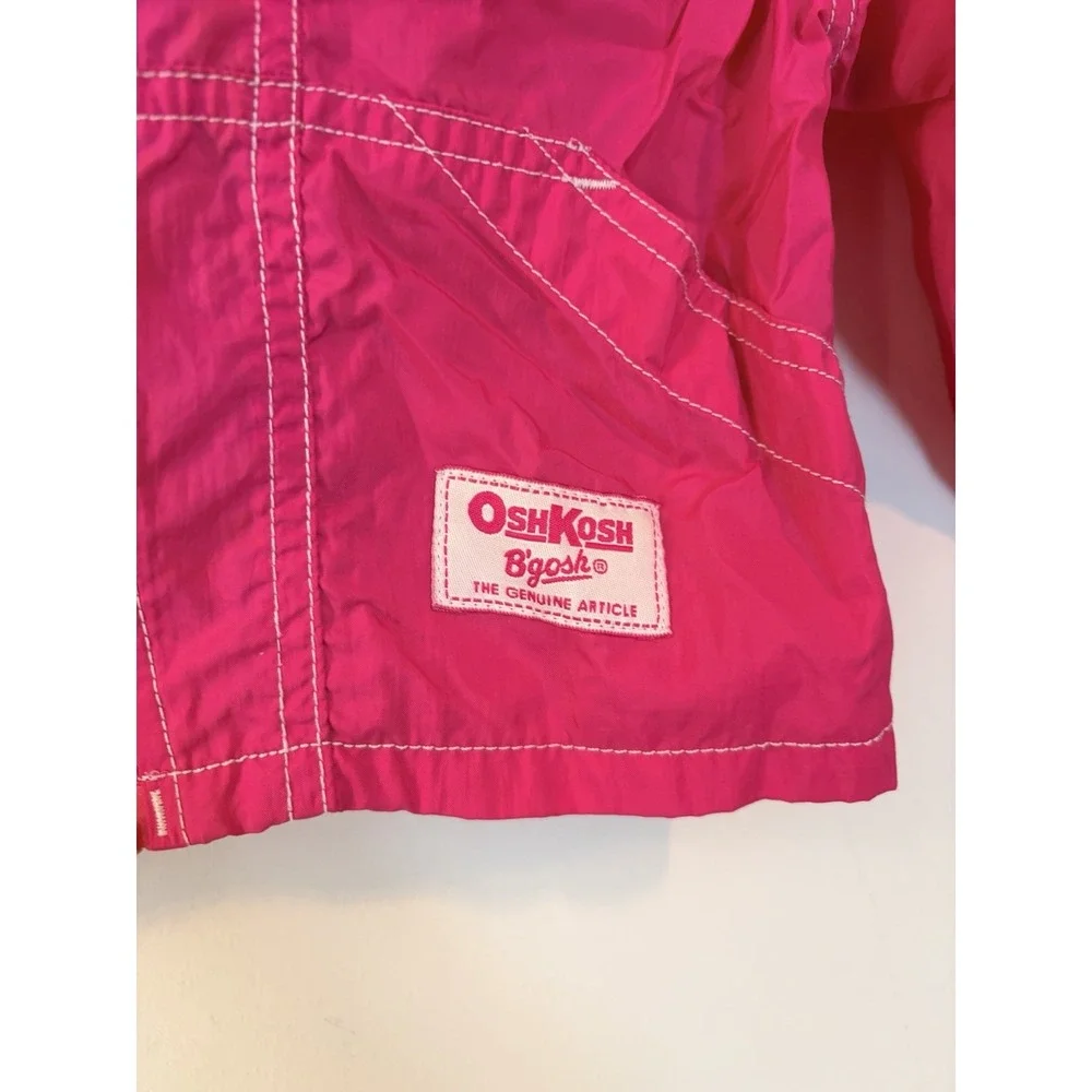 Vintage OshKosh B'gosh 24M Pink Convertible Jacket Backpack‎ 90s Rare
